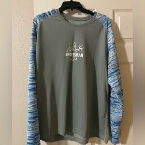 Sportsman long sleeve tee - grey